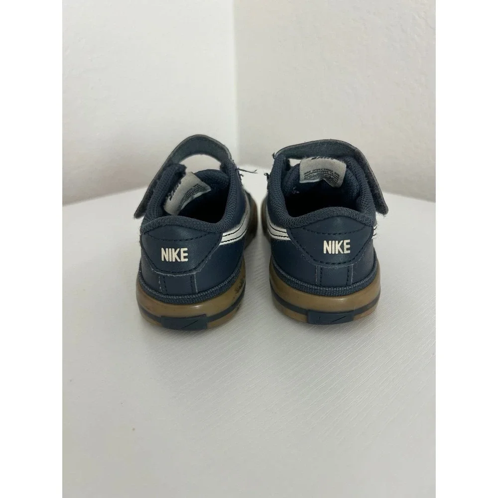 KIDS' TODDLER NIKE COURT LEGACY CASUAL SHOES Thunder Blue/Gum Light Brown 10c